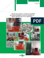 Manual de produção e controle de qualidade de produtos biológicos à base de bactérias do gênero Bacillus para uso na agricultura
