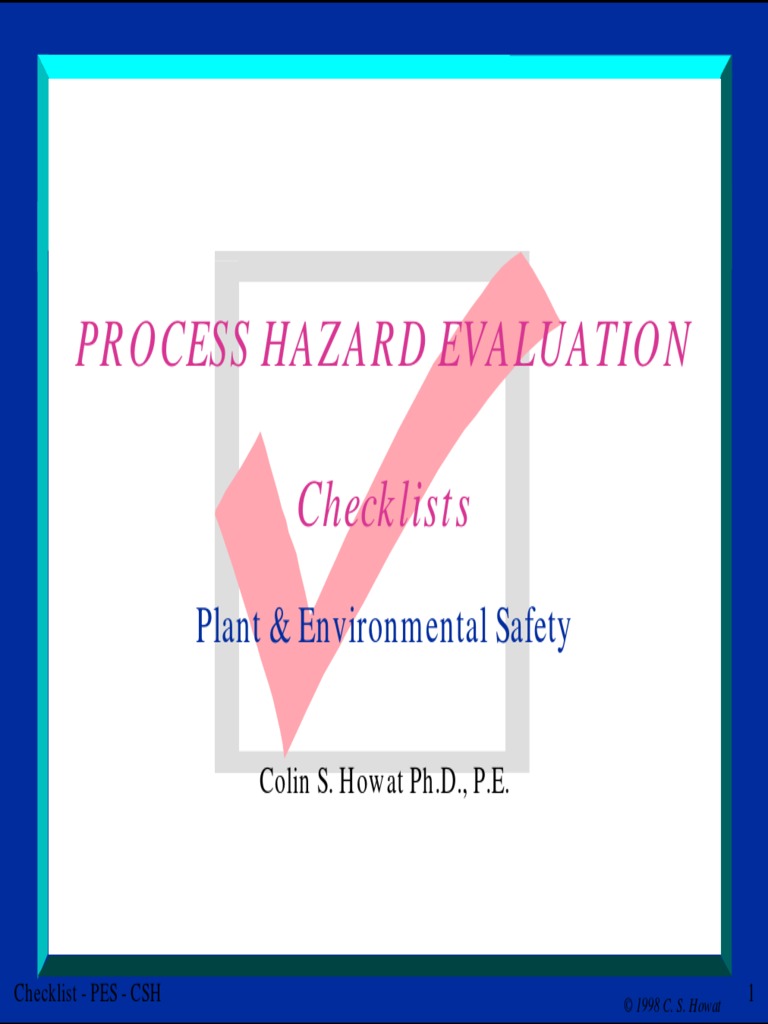 Checklst Per Hazop PDF | PDF | Pump | Valve