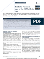 Management of Incidental Pancreatic Cysts: A White Paper of The ACR Incidental Findings Committee