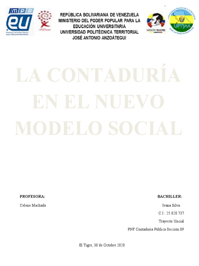 El Nuevo Modelo Social Pnf Contaduria Publica Pdf Conocimiento