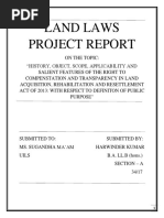 Land Laws Project Report