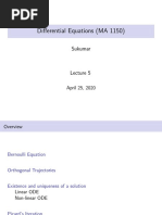 Differential Equations (MA 1150) : Sukumar