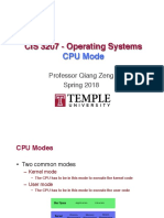 CIS 3207 - Operating Systems: CPU Mode