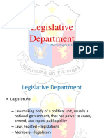 Legislative Department: Marrie Angela D. Santiago
