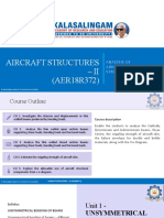 Aircraft Structures-II - U1 - L1 - T1 - Symmetrical Bending - Direct Stress Distribution