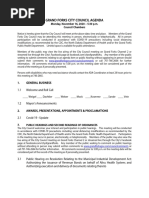 Grand Forks City Council Agenda for Nov. 16