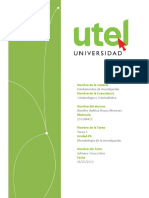 Tarea 5, Medología de La Investigación