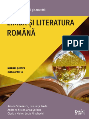 Limba Și Literatura Română: Ministerul Educației Și Cercetării | PDF