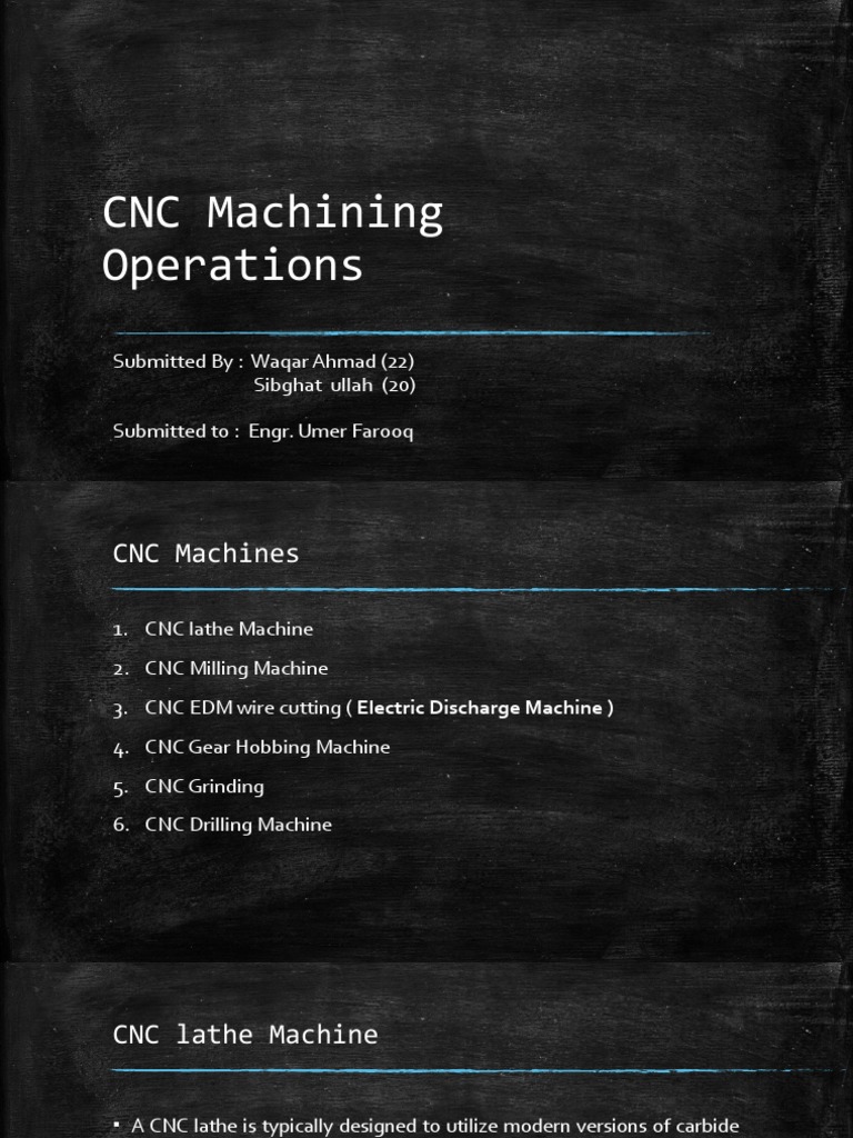 CNC Machining Processes Overview | PDF | Machining | Numerical Control