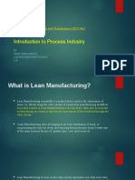 Introduction To Process Industry: Condition Monitoring and Maintenance (MT-362)