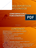 CLUBES DEPORTIVOS AFICIONADOS Presentación