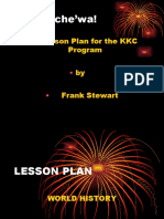 Ke'nee'che'wa!: A Lesson Plan For The KKC Program by Frank Stewart