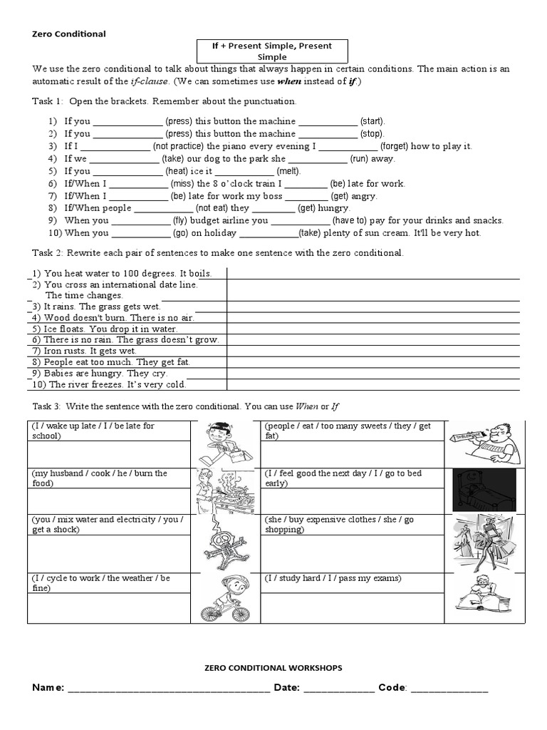 Zero Conditional If + Present Simple, Present | Download Free PDF | Nature