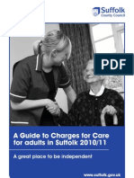 A Guide To Charges For Care For Adults in Suffolk 2010/11