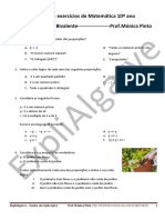 Ficha de Exercícios de Matemática 10º Ano Introdução À Lógica Bivalente - Prof - Mónica Pinto