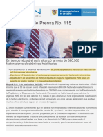 Comunicado Dian Nov.3.2020 Facturacion Electronica