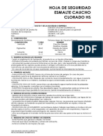 MSDS Esmalte Caucho Clorado HS PDF