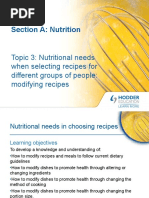 Topic 3 Modification of Diets