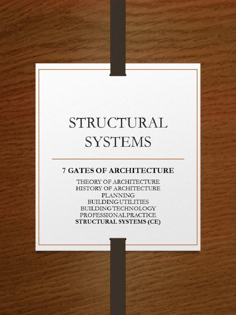 VII. Structural Systems Prime PDF | PDF