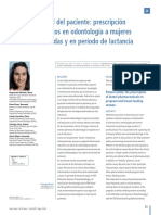 Prescripción de Fármacos en Odontología A Mujeres Embarazadas y en Período de Lactancia PDF