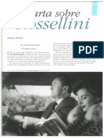 Carta sobre Rossellini. Jacques Rivette
