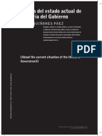 1 Quiñones, Julio Acerca Del Estado Actual de La Teoría Del Gobierno - ESTADO BIENESTAR