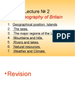 The Geography of Britain: Lecture 2