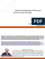 Monitoring, Evaluation & Reporting of CSR As Per Section 135 & CSR Rules