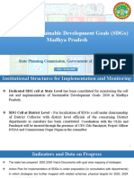 Progress of Sustainable Development Goals (SDGS) Madhya Pradesh