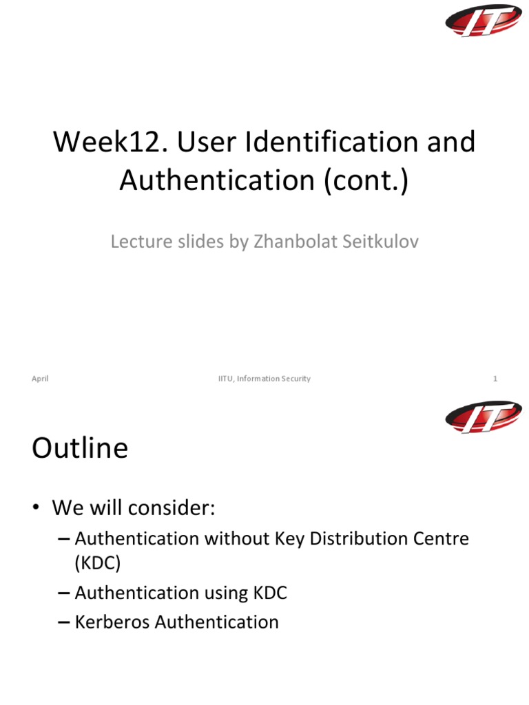 12-User Identification and Authentication (Cont.) | PDF | Password ...