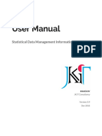 User Manual: Statistical Data Management Information System