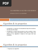 Algorithm Analysis and Design: Introduction To Algorithms