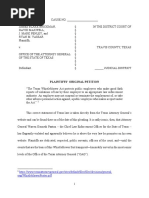 Paxton Whistleblower Lawsuit