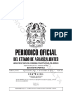 Periodico Oficial del Estado de Aguascalientes