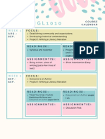 engl1010 course schedule