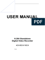 User Manual: H.264 Standalone Digital Video Recorder