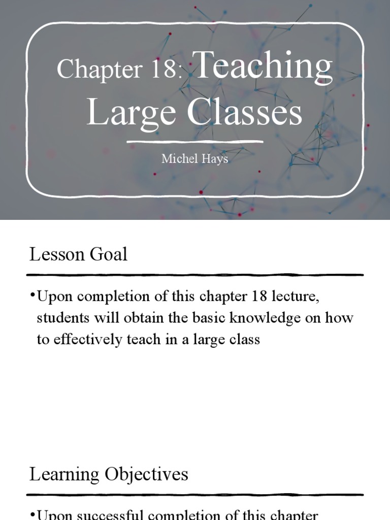 Effective Strategies for Large Class Teaching | PDF | Lecture | Pedagogy