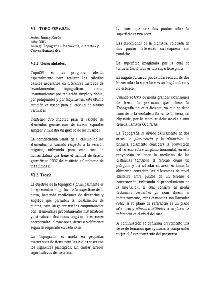 TI-Civil-Vias y Topografia | PDF | Topografía | Curva