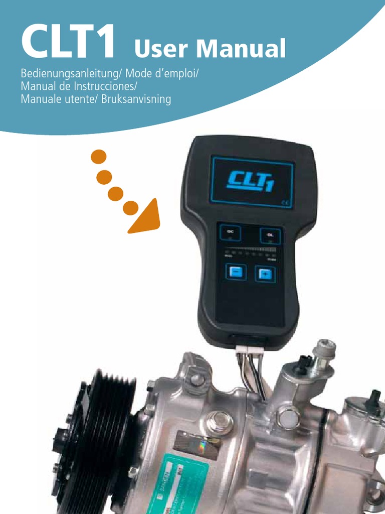 CLT1 User Manual for A/C Compressor Testing | PDF