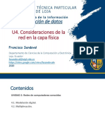 CD-P2.2020: Presentación-B1 - Sem6-U4. Consideracines de La Red en La Capa Física