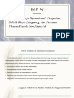 Ukuran Kinerja Operasional Penjualan, Selisih Biaya Langsung, Dan Peranan UkuranKinerja Nonfinansial