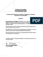 Certificados laborales y docentes de Rosalba Páez Romero