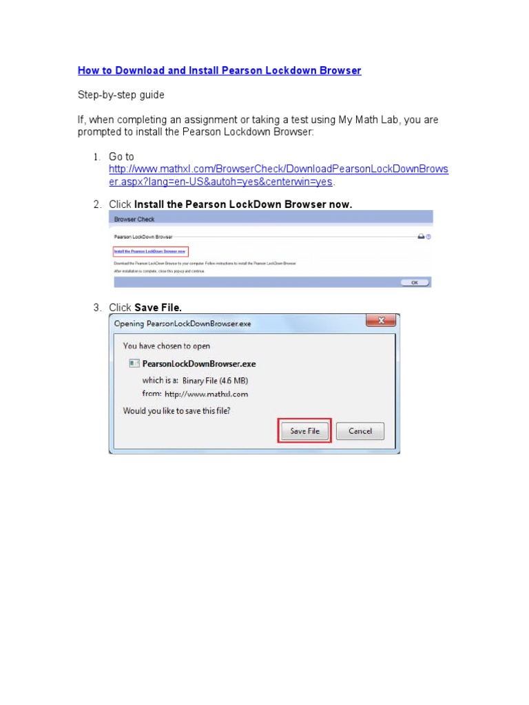 How To Download and Install Pearson Lockdown Browser PDF