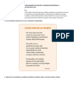 Evaluación Diagnostica Lenguaje y Comunicación Semana 13