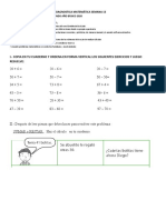 Evaluación Diagnostica Matemática Semana 13