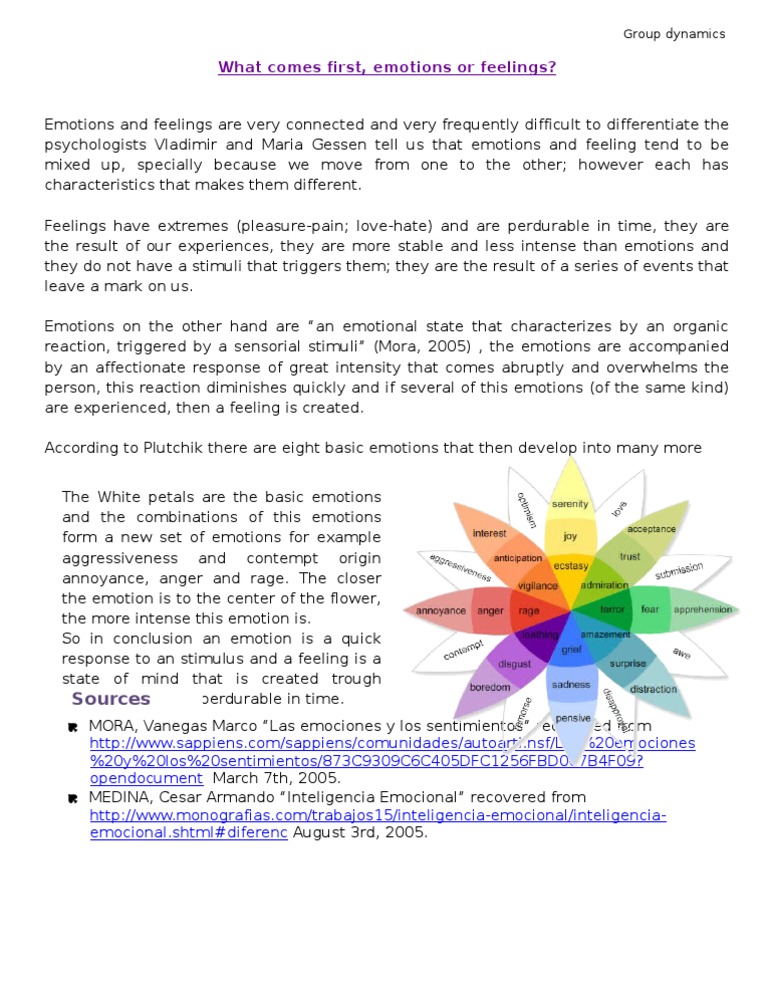 Understanding Emotions vs. Feelings | PDF