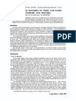 Vapour-Liquid Equilibria of Nitric Acid-Water-Sulphuric Acid Mixtures