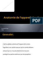 01 - Anatomie de L - Appareil Visuel - DR Souttou Hca