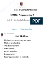 Department of Computer Science: HCT216: Programming 2