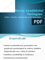 Recoltarea Exudatului Faringian PDF